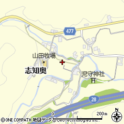 兵庫県南あわじ市志知奥584周辺の地図