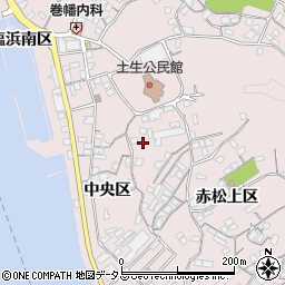 広島県尾道市因島土生町中央区1741-4周辺の地図