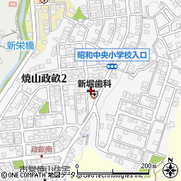 広島県呉市焼山政畝周辺の地図