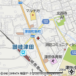 香川県さぬき市津田町津田921-14周辺の地図