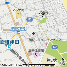 香川県さぬき市津田町津田1010-11周辺の地図