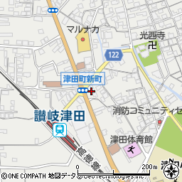 香川県さぬき市津田町津田921-5周辺の地図