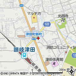 香川県さぬき市津田町津田921-6周辺の地図