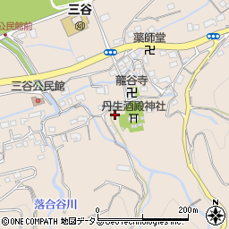 和歌山県伊都郡かつらぎ町三谷周辺の地図