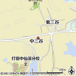 和歌山県紀の川市中三谷812周辺の地図