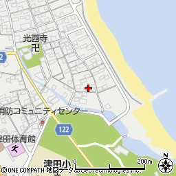 香川県さぬき市津田町津田1320-8周辺の地図