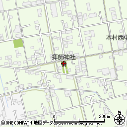 拝師神社周辺の地図