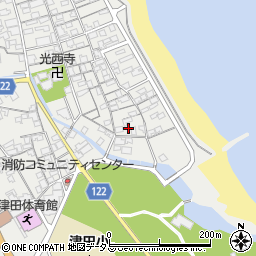 香川県さぬき市津田町津田1318-2周辺の地図