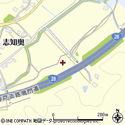 兵庫県南あわじ市志知奥112周辺の地図
