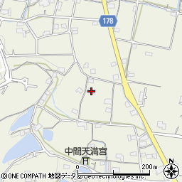香川県高松市中間町1411周辺の地図