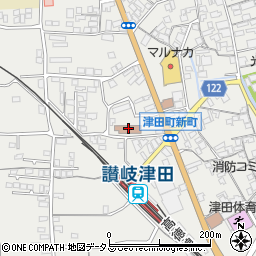 香川県さぬき市津田町津田937周辺の地図