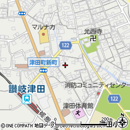 香川県さぬき市津田町津田1010-5周辺の地図