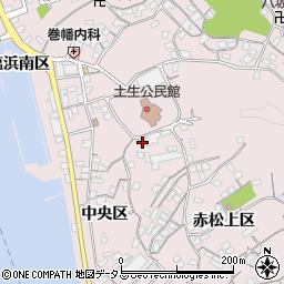 広島県尾道市因島土生町宇和部区1745-1周辺の地図