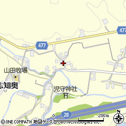 兵庫県南あわじ市志知奥475周辺の地図