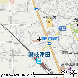 香川県さぬき市津田町津田937-4周辺の地図