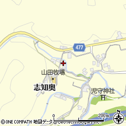 兵庫県南あわじ市志知奥591周辺の地図