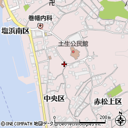 広島県尾道市因島土生町中央区1746周辺の地図