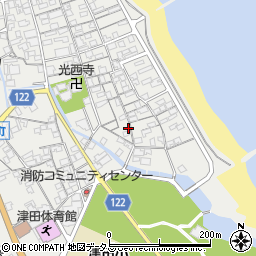 香川県さぬき市津田町津田1262-1周辺の地図