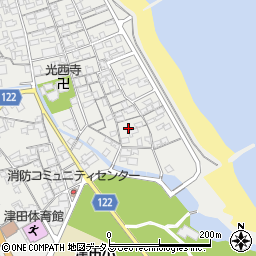 香川県さぬき市津田町津田1314周辺の地図