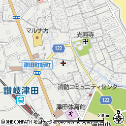 香川県さぬき市津田町津田1010-9周辺の地図