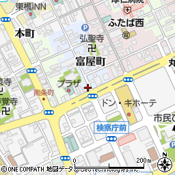 寿司居酒屋 や台ずし 丸亀駅富屋町周辺の地図