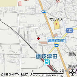 香川県さぬき市津田町津田941周辺の地図
