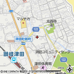 香川県さぬき市津田町津田1010-18周辺の地図