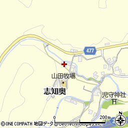 兵庫県南あわじ市志知奥592周辺の地図
