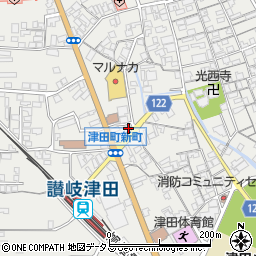 香川県さぬき市津田町津田922-2周辺の地図