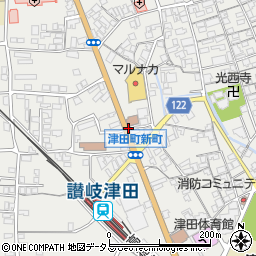 JR津田駅前周辺の地図