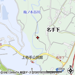 和歌山県紀の川市名手下387周辺の地図