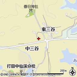 和歌山県紀の川市中三谷818周辺の地図