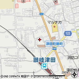 香川県さぬき市津田町津田941-1周辺の地図