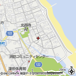 香川県さぬき市津田町津田1267-3周辺の地図