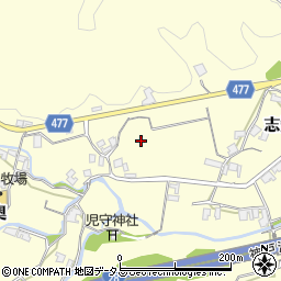 兵庫県南あわじ市志知奥周辺の地図