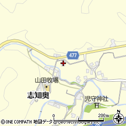 兵庫県南あわじ市志知奥459周辺の地図