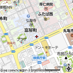 愛媛銀行丸亀支店 ＡＴＭ周辺の地図
