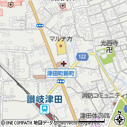 エディオン津田店周辺の地図