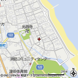 香川県さぬき市津田町津田1267-2周辺の地図