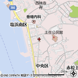 広島県尾道市因島土生町宇和部区1721周辺の地図