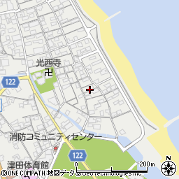 香川県さぬき市津田町津田1298周辺の地図