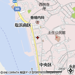 広島県尾道市因島土生町宇和部区1718-1周辺の地図