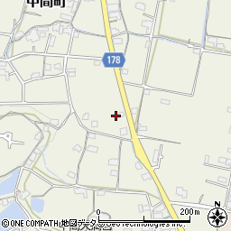 香川県高松市中間町1287周辺の地図