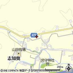 兵庫県南あわじ市志知奥466周辺の地図