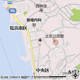 広島県尾道市因島土生町宇和部区1722周辺の地図