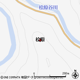 三重県大台町（多気郡）桧原周辺の地図