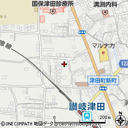 香川県さぬき市津田町津田945周辺の地図