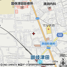 香川県さぬき市津田町津田993-7周辺の地図