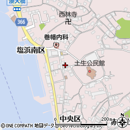 広島県尾道市因島土生町宇和部区1716-4周辺の地図