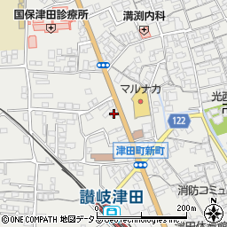 香川県さぬき市津田町津田996周辺の地図